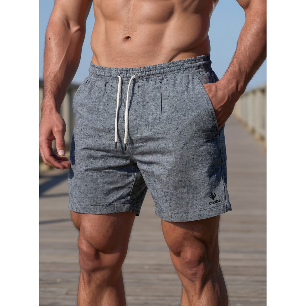 Kit 3 Bermudas Masculinas Linho Elastano Praiana Confortável Verão — MJ_STORE
