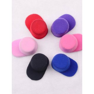 Mini boné de beisebol de flanela boneca adereços pequeno boné diy acessórios de grampo de cabelo boné decorativo