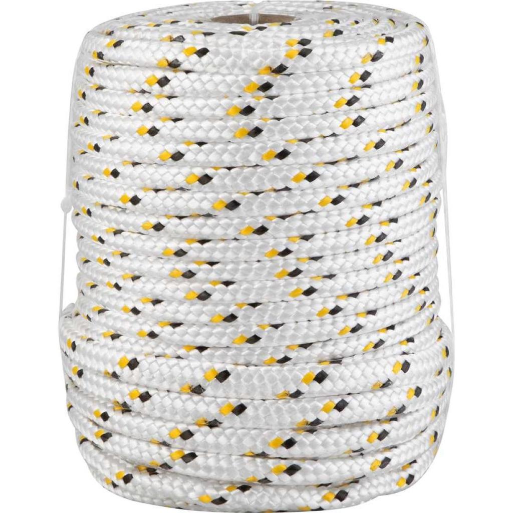 Corda Multifilamento Trançada 12,0mm 3,2kg 50 Metros Branca/