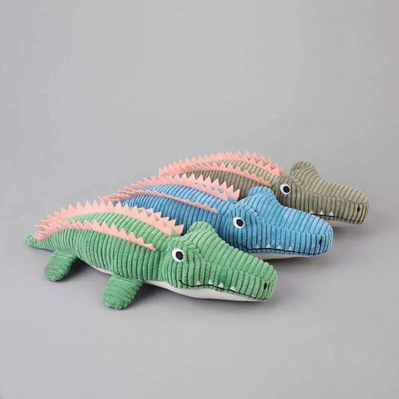 Brinquedo de Pelúcia Realista de Crocodilo para Cães, Brinquedo Interativo para Animais de Estimação, Brinquedo de Masti