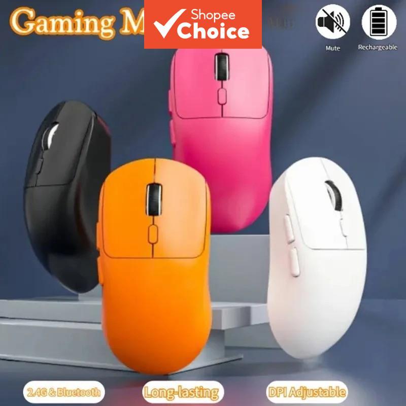 Mouse Gamer Sem Fio ITLY M348, 2.4G BT5.0 1600DPI Recarregável, 6 Botões Programáveis, Ergonômico para PC, Laptop e