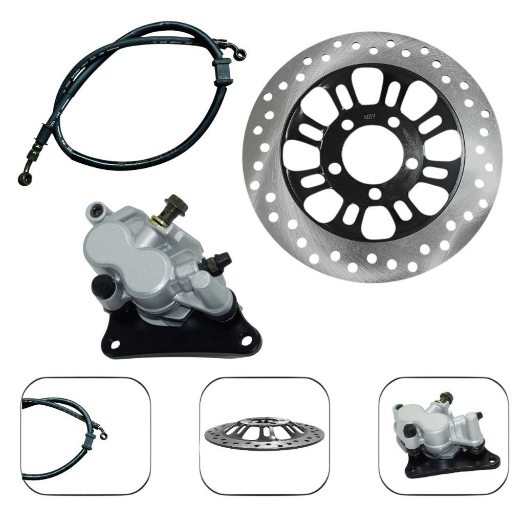 Kit Completo Disco De Freio Cabo Pinça Moto Honda Cg Titan 150 2009 Até 2013