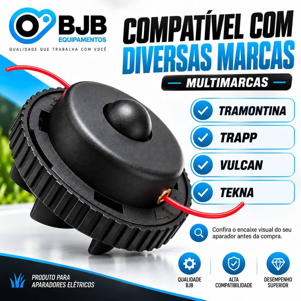 Carretel Completo Aparador Grama Para Tramontina Ap — imagem 2 de 2
