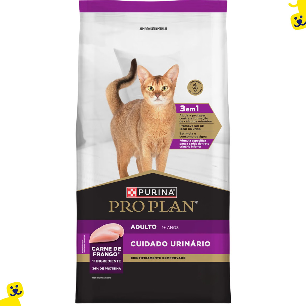 Ração Gato Ração Pro Plan Urinário Ração para Gatos Adultos 7,5kg Purina
