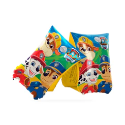 Boia De Braço Infantil Inflável Patrulha Canina Piscina 1 Par 18x14cm Até 18kg Etitoys