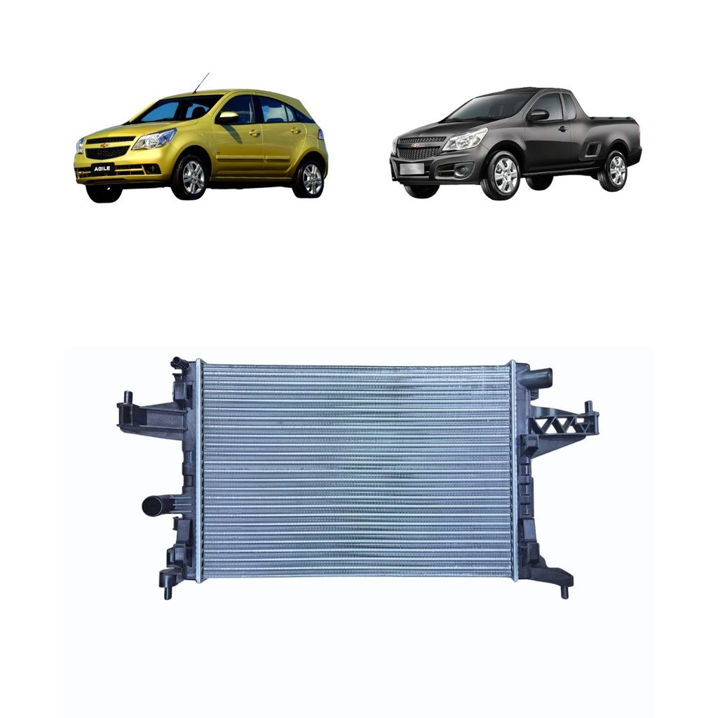 RADIADOR AGILE MONTANA 1.4 8V COM E SEM AR 2010 2011 2012 2013 2014