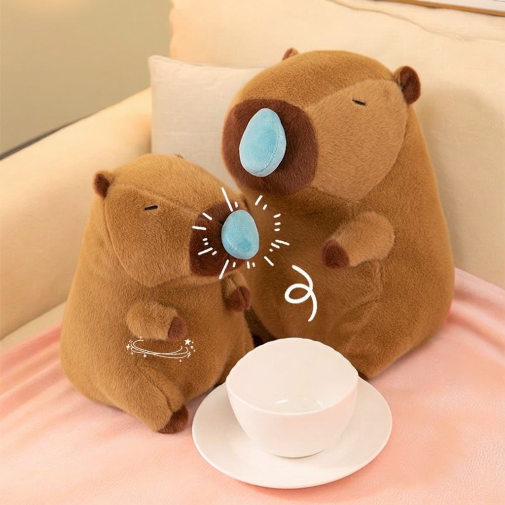 Capivara ranho boneca ranho urso boneca brinquedo de pelúcia Ragdoll menina calmante presente Universal acompanhando bon
