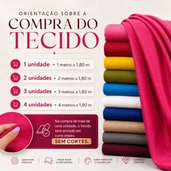 Tecido Malha Helanca Light 1,80m de Largura Decoração Festas