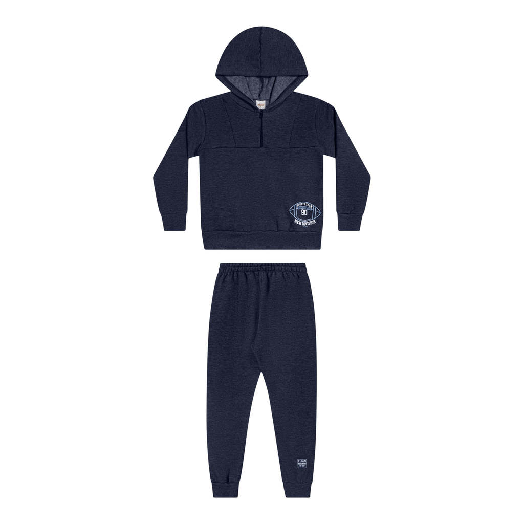 Conjunto Longo Infantil Menino Sport Elian Azul