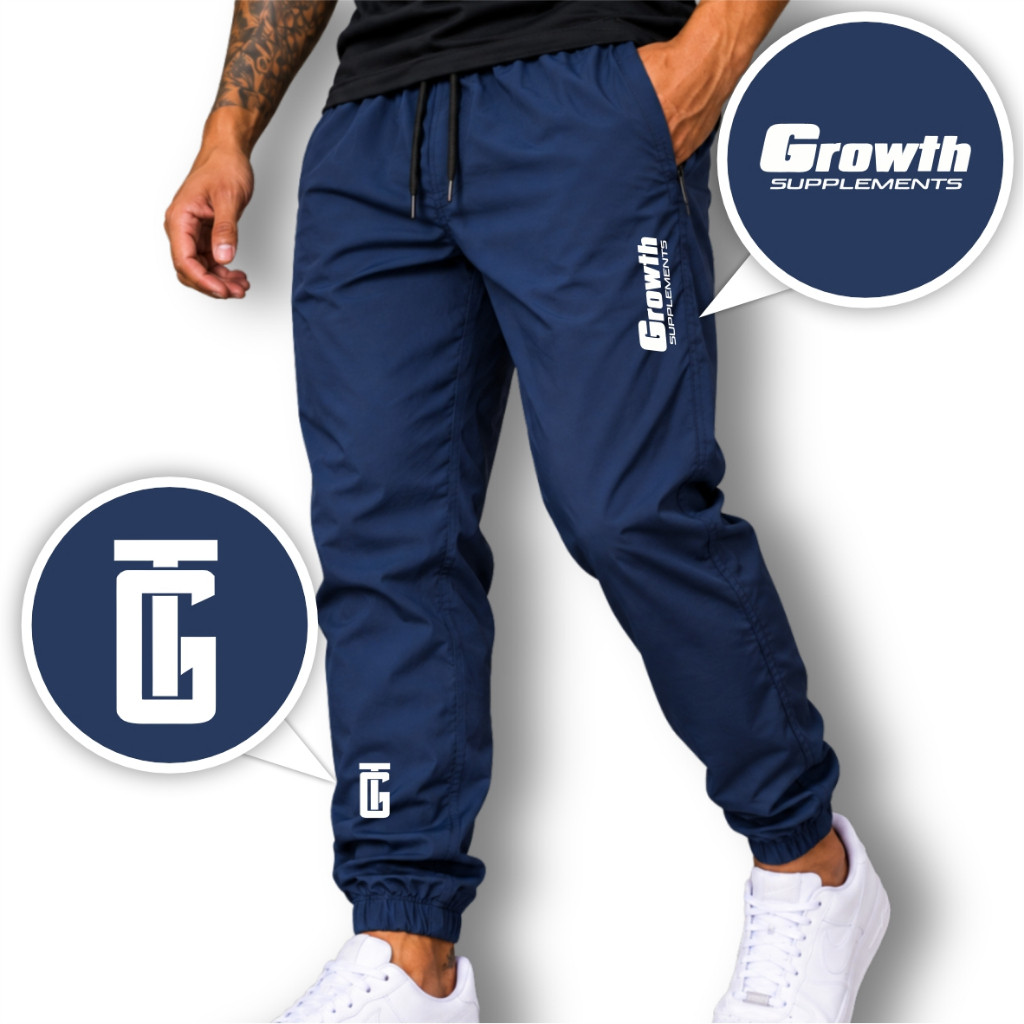 Calça Tactel Masculina Jogger GRTWHGT Esportiva Fitness Academia Treino Corrida Caminhada Casual Confortável Leve