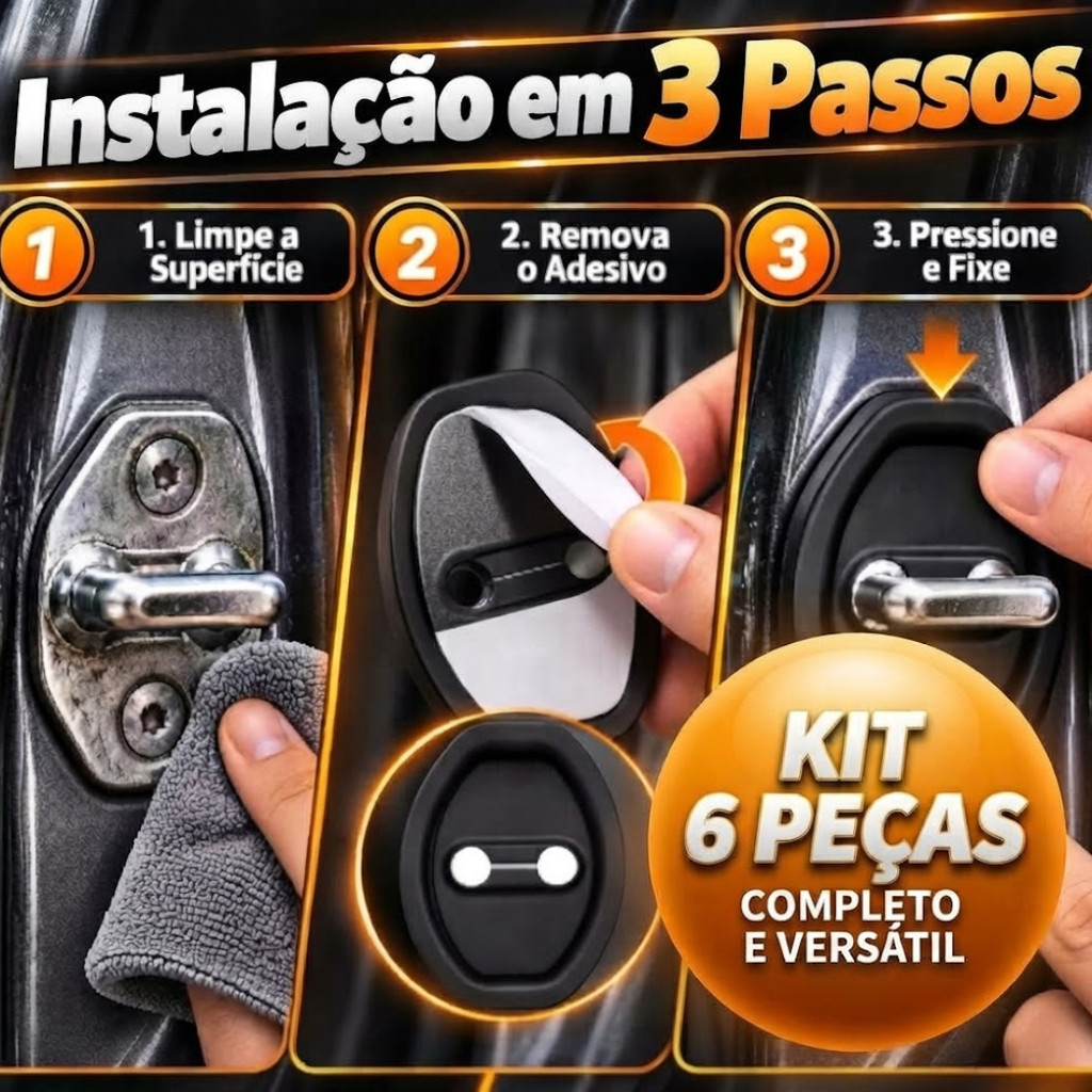 6 Unidades Protetor de Porta Automotiva Amortecedor Anti Impacto para Carro Veículos