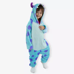 Macacão Kigurumi Infantil de 9 a 10 Anos Sullivan Monstros SA – Disney