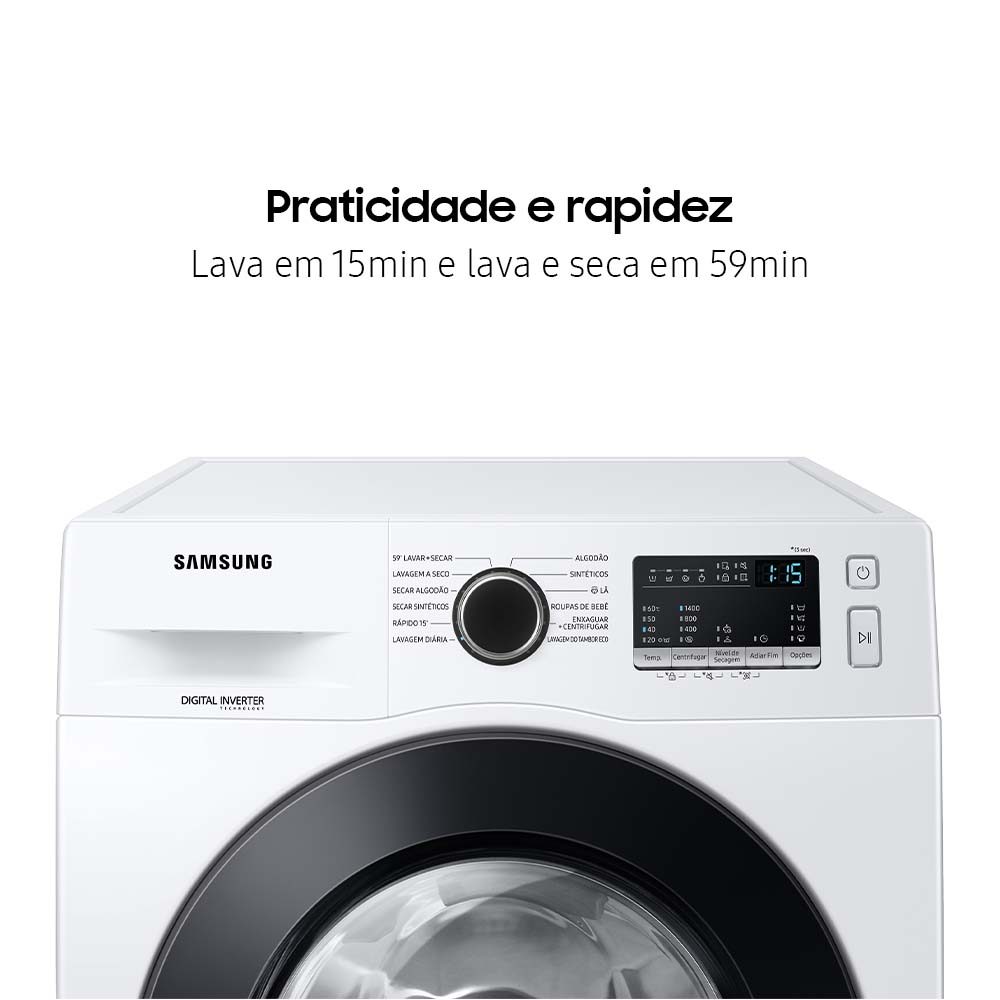 Lava e Seca Samsung WD11M com Digital Inverter WD11M4473PW Branca 11/7kg · foto 2