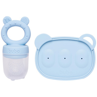 Kit Porta-Frutinhas e Forminha De Leite E Sorvete Azul Buba em Oferta na Shopee
