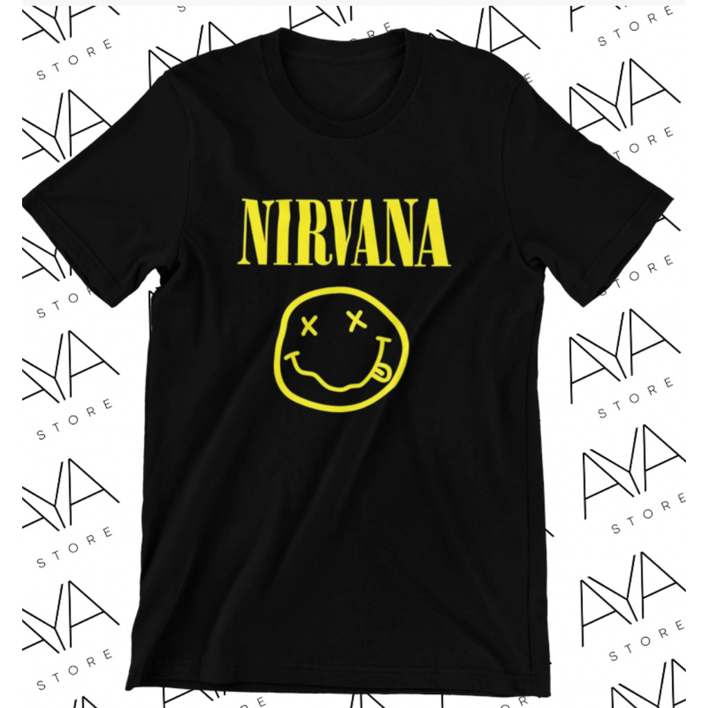 Camiseta Nirvana Rock Banda Unissex 100% Algodão Top Premium Streetwear Lançamento Envio Rápido Varias Cores!! Plus Size