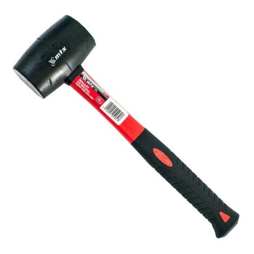 Martelo De Borracha Preta 50 Mm 225 G Cabo Fibra De Vidro em Oferta na Shopee