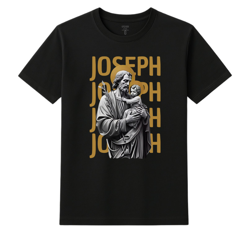 Camisa Premium 100% Algodão 'São José' Blusa Católica Unissex em Oferta na Shopee