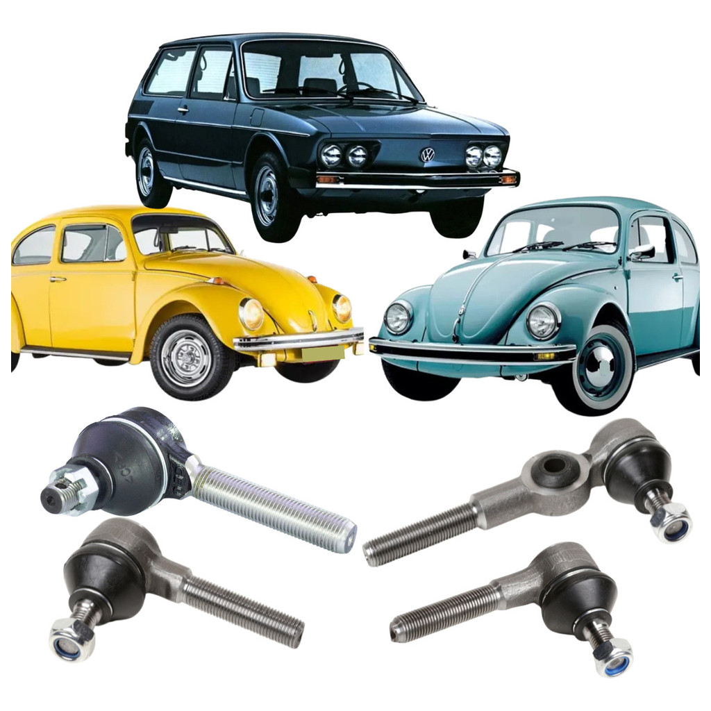 Kit 4 Terminal Direção Dois Lados Fusca Variant Brasilia 1973 Suspensão Com Pivô em Oferta na Shopee