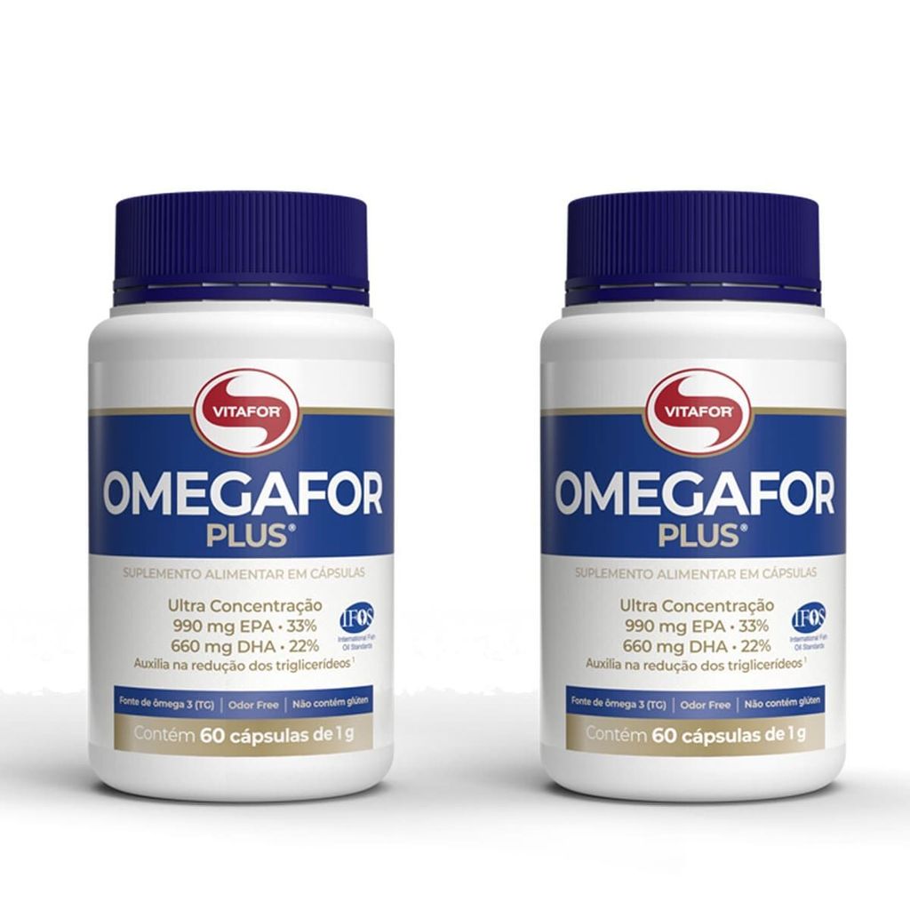 Combo 2 - ÔmegaFor plus - 60 Cápsulas - Vitafor