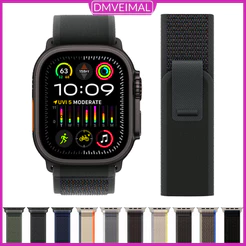 Pulseira De Nylon Para Smartwatch IWatch Apple Watch Ultra 4 3 2 Series 12 11 10 9 8 7 6 5 SE 49 46 45 41 44 42 40 38mm