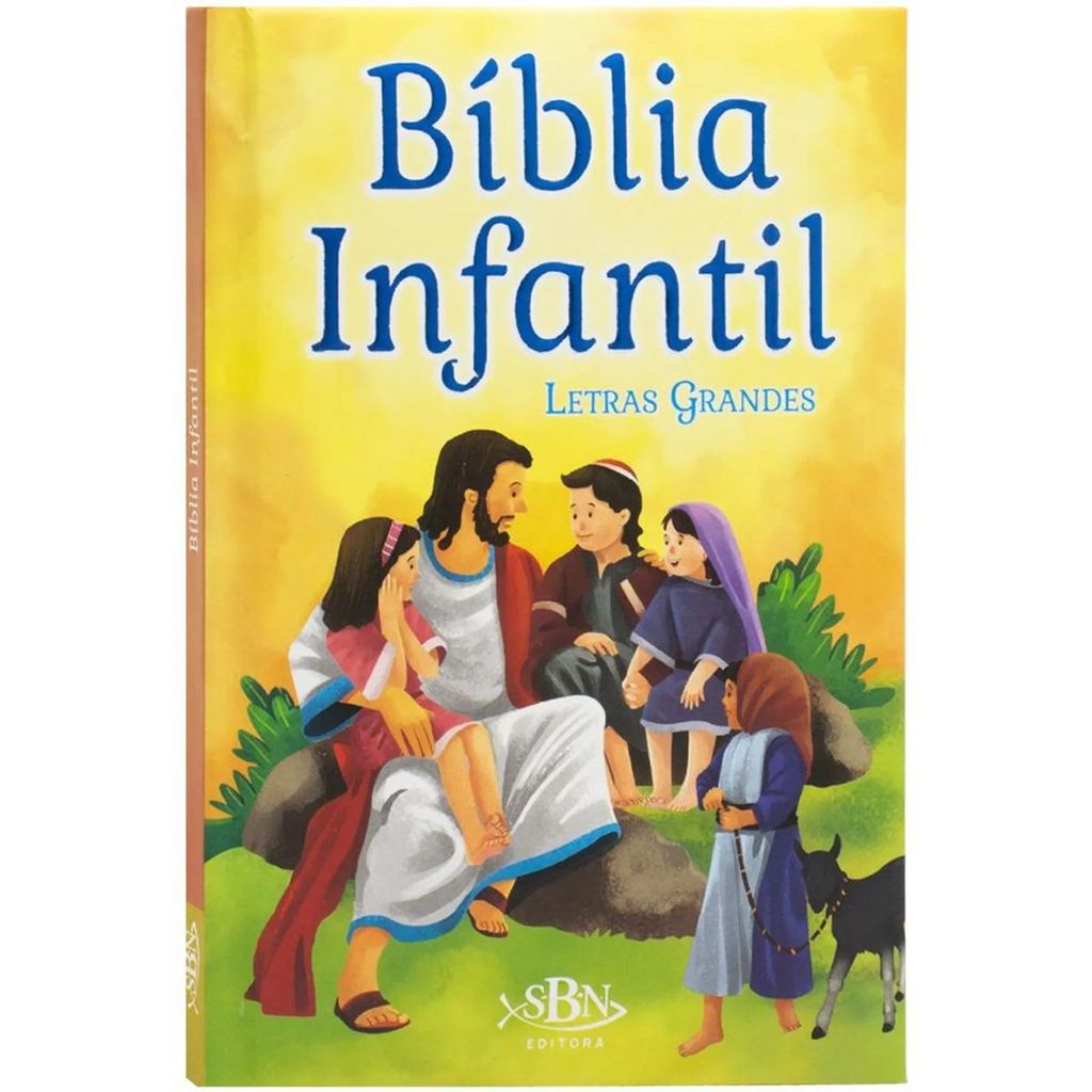 Bíblia Infantil Ilustrada Letras Grandes em Oferta na Shopee