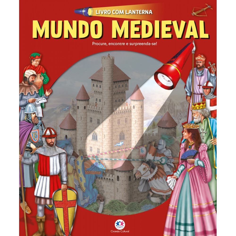 Livro Mundo medieval - Livro com lanterna em Oferta na Shopee