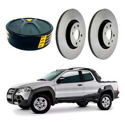 Disco Freio Dianteiro Strada Adventure 1.8 2009 A 2016
