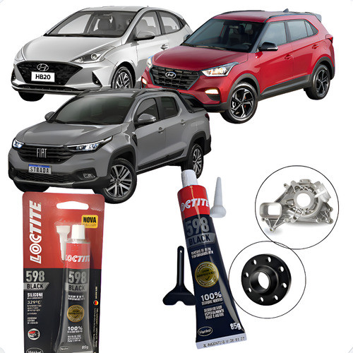 Cola Silicone Vedante Junta Motor Loctite Black 598 85g