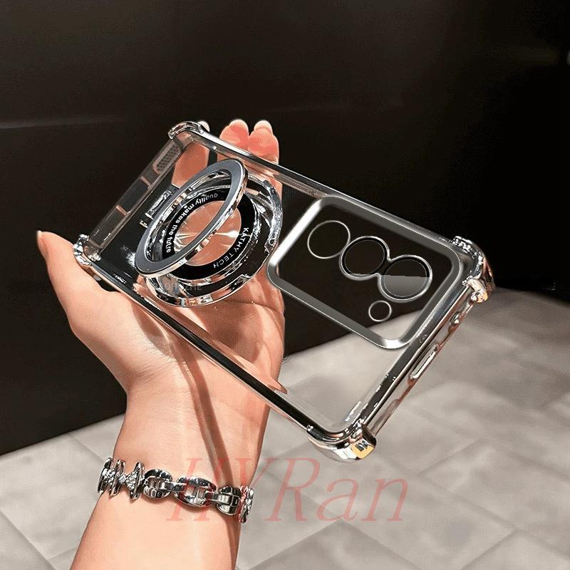 Capinha Redmi 15 5G airbag De Quatro Cantos anti-Queda De Telefone Transparente Com Suporte CDSJ em Oferta na Shopee