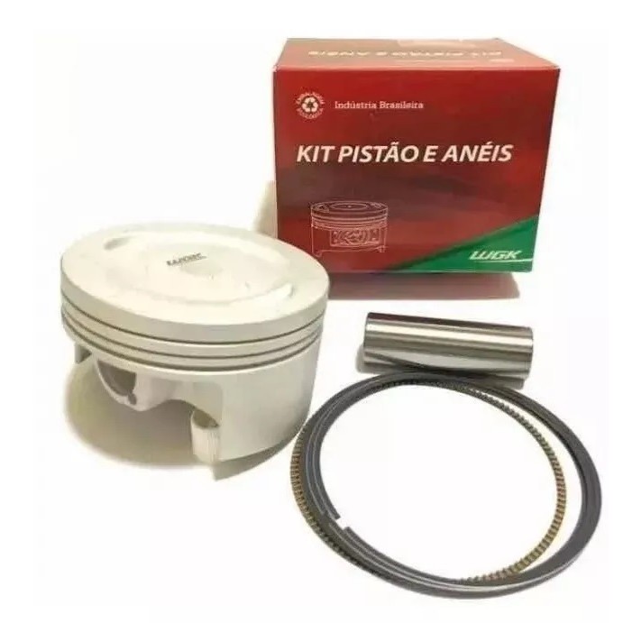 Kit Pistão Com Anéis CG 125 Titan 2002 2003 2004 Fan 2005 2006 2007 2008 0,25 Mm Wgk
