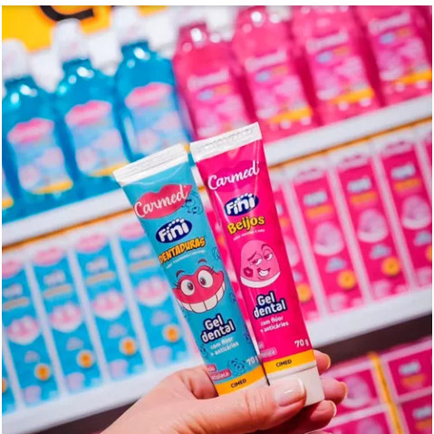 Pasta de Dente Fini Creme Dental Gel 70g com Flúor Carmed