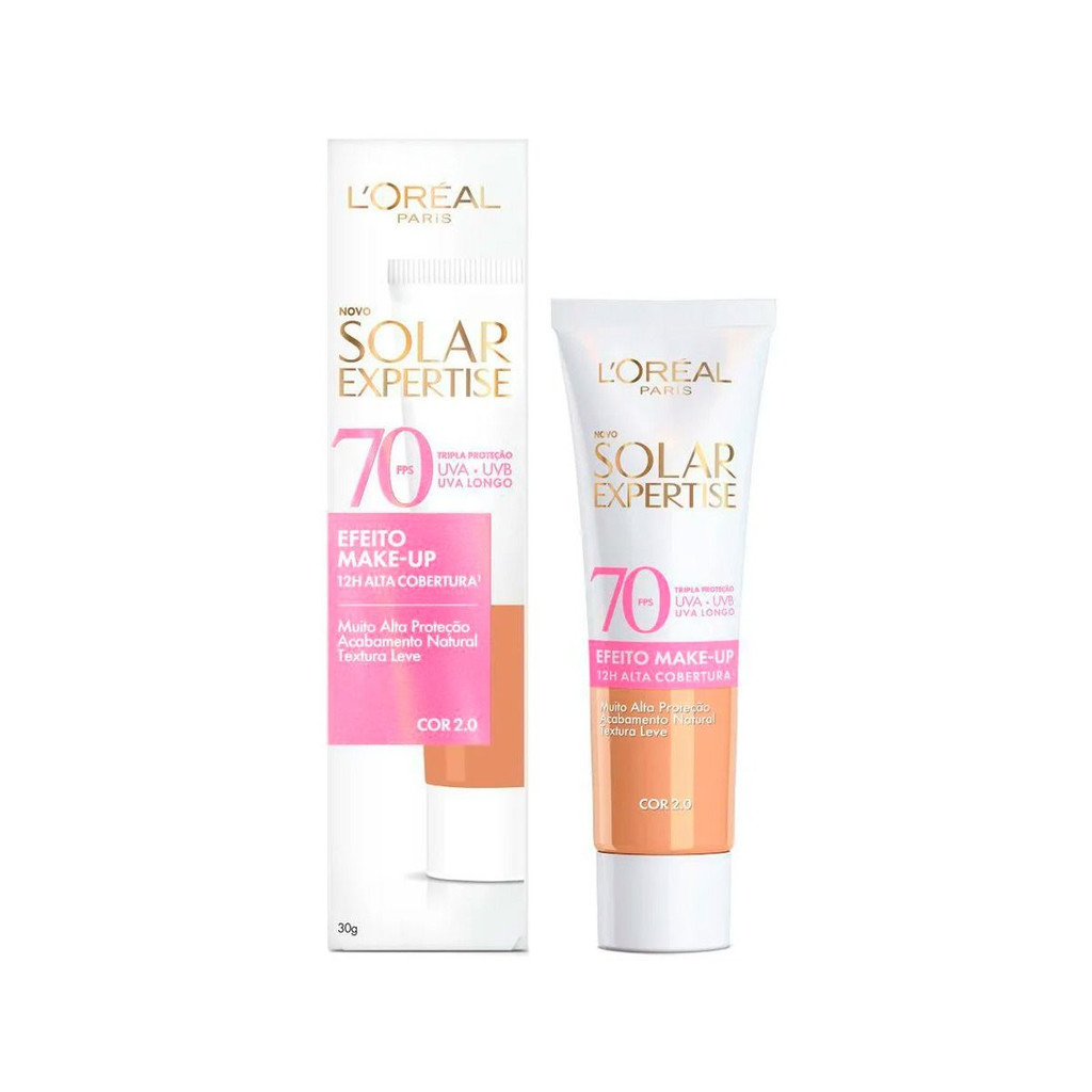Protetor Solar Facial L’Oréal Paris Expertise FPS70 Com Cor 2.0 30g