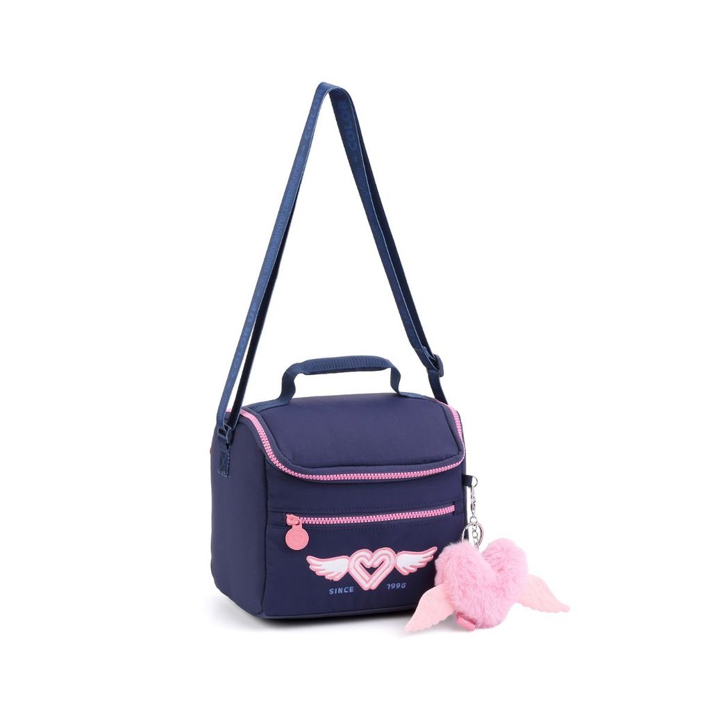 Lancheira Bolsa Térmica Feminina Grande com Pompom