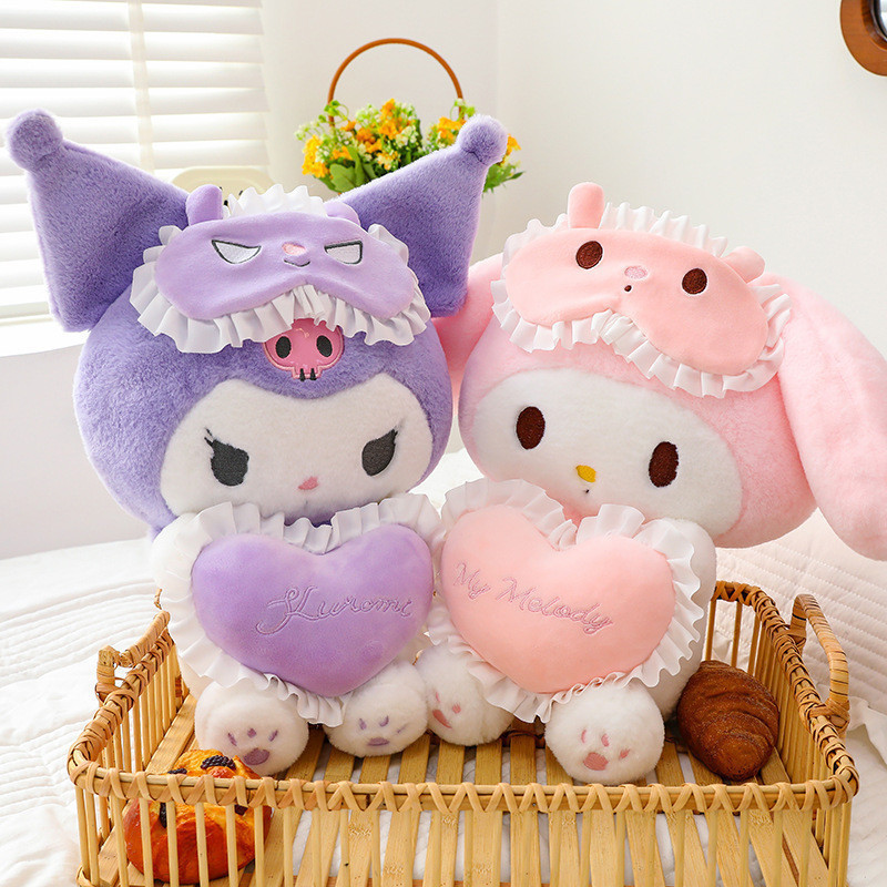 25/35cm Boneca de Pelúcia Sanrio Kuromi My Melody Brinquedos de Pelúcia Kawaii Presente de Aniversário Brinquedos de Pel em Oferta na Shopee