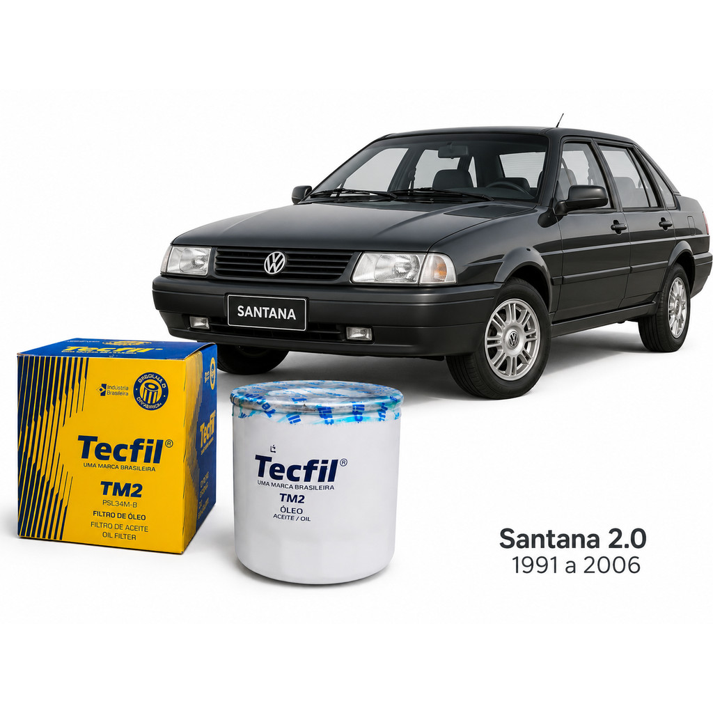 Filtro Óleo Lubrificante Santana 1.8 2.0 1991 a 2006 TM2 TECFIL