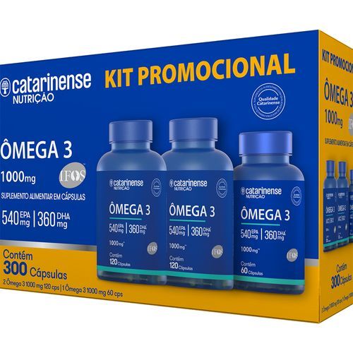 CATARINENSE NUTRICAO KIT OMEGA 3 1000MG 300 CPS