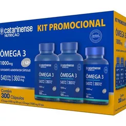 CATARINENSE NUTRICAO KIT OMEGA 3 1000MG 300 CPS