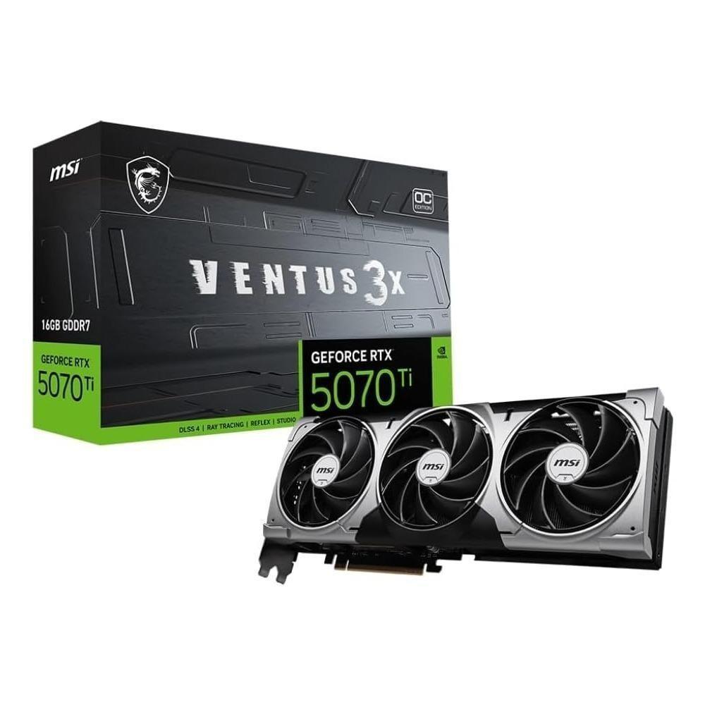 Placa de Vídeo MSI GeForce RTX 5070 Ti 16GB GDDR6 (912-V531-461)