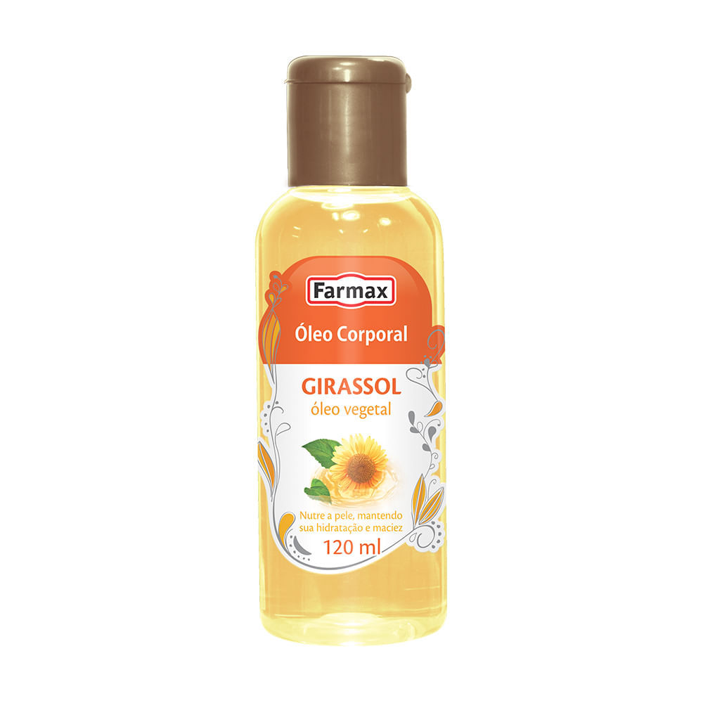 Óleo Corporal Farmax Girassol com 120ml