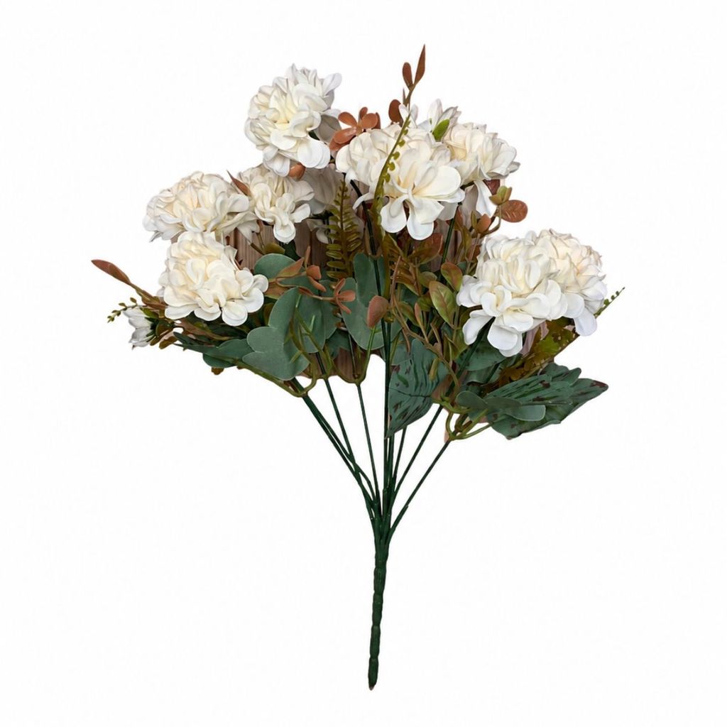 Buquê De Crisântemo Artificial Para Decoração Casa