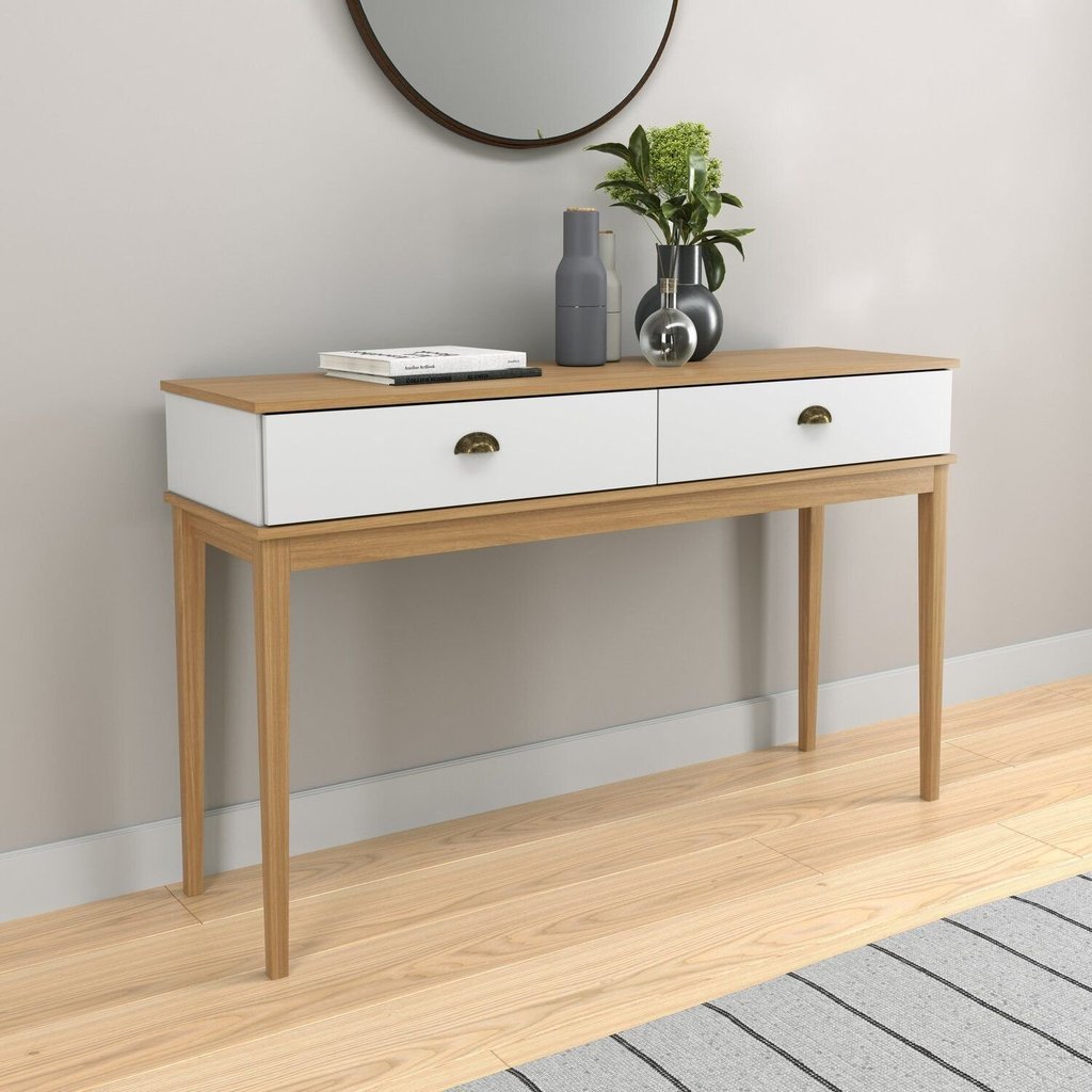 Aparador - Colonial 1360cm x 890cm x 410cm 2 Gavetas Branco/Mel