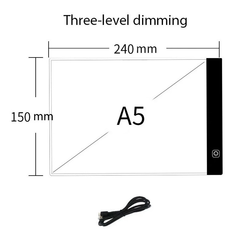 Mesa Para Desenho Prancheta Luz Led Branco - A5 — imagem 2 de 2