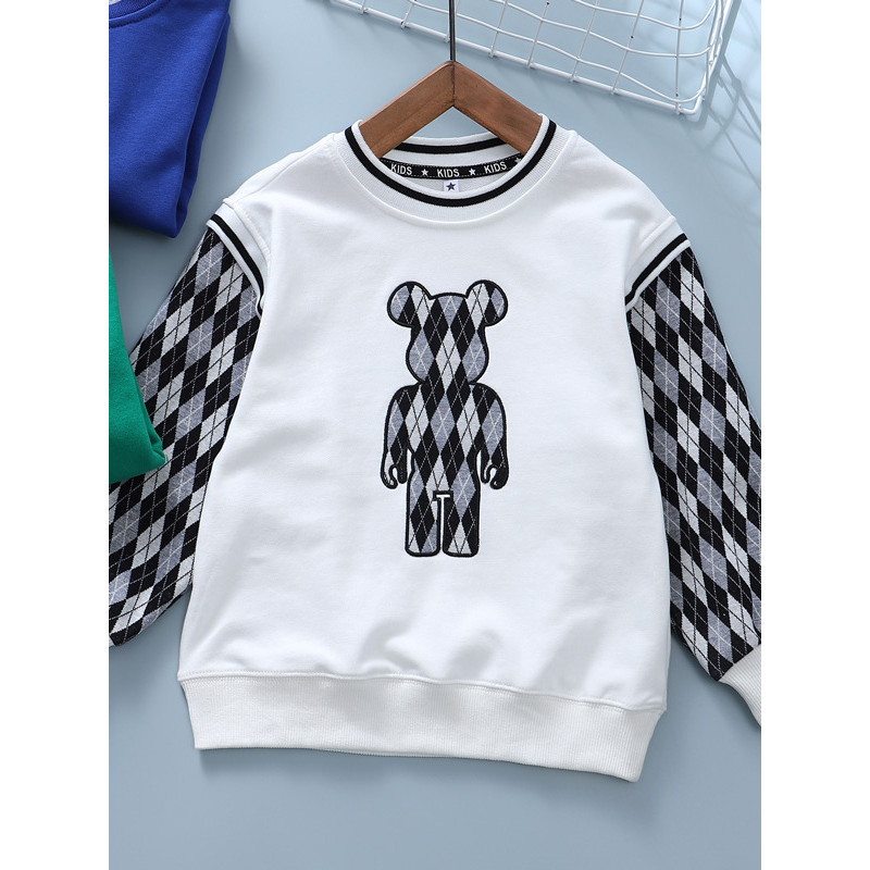 P primavera outono oferta especial comércio exterior roupas infantis meninos novo moletom de algodão macio crianças bebê