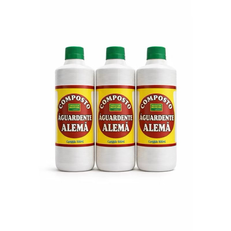 kit 3 un Composto/aguardente/alemã/ 500ml