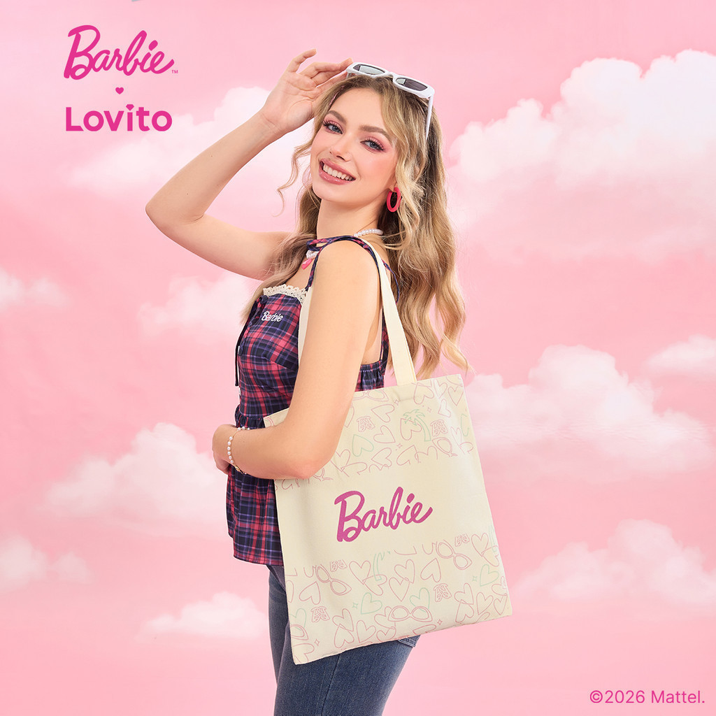 Barbie™ X Lovito Bolsa de Ombro Casual Coração para Mulheres LB1AD014