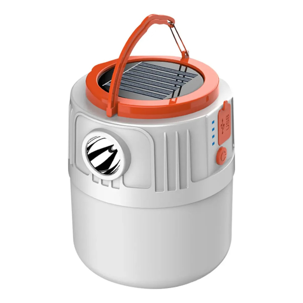Luminaria Solar Led Acampamento Controle Remoto Portatil
