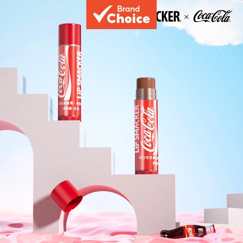 Lip Smacker x Coca-Cola Bálsamo Labial Colorido De Grande Capacidade , Hidratante E De Longa Duração , Suaviza Os Lábios