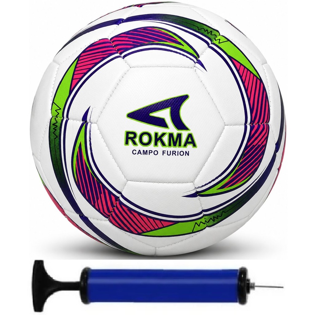 Bola Campo Rokma Furion Oficial Jogo + Bomba de Ar