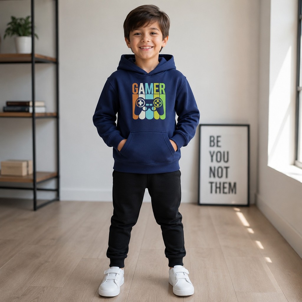Conjunto Moletom Infantil Unissex Flanelado Premium Blusa com Capuz Calça Inverno Quentinho Confortável