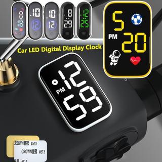 Mini Relógio Eletrônico Digital Para Motocicleta , Display À Prova D'água , LED , Painel De Carro , Colar